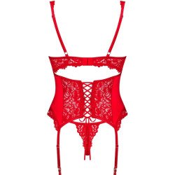 OBSESSIVE - AMOR CHERRIS CORSET & TANGA  S/M