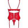 OBSESSIVE - AMOR CHERRIS CORSET & TANGA  S/M