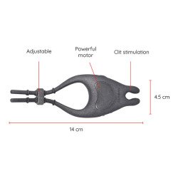 ONINDER - ANILLO VIBRADOR RECARGABLE Y AJUSTABLE PAMPA CON ESTIMULADOR DE CLÍTORIS DE 10 VELOCIDADES - APLICACIÓN GRATUITA