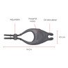ONINDER - ANILLO VIBRADOR RECARGABLE Y AJUSTABLE PAMPA CON ESTIMULADOR DE CLÍTORIS DE 10 VELOCIDADES - APLICACIÓN GRATUITA