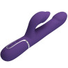 PRETTY LOVE - VIBRADOR ZALIN RABBIT CON PERLAS 4 EN 1 MORADO