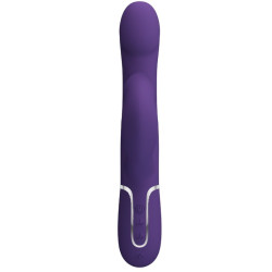 PRETTY LOVE - VIBRADOR ZALIN RABBIT CON PERLAS 4 EN 1 MORADO