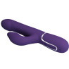 PRETTY LOVE - VIBRADOR ZALIN RABBIT CON PERLAS 4 EN 1 MORADO