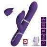 PRETTY LOVE - VIBRADOR ZALIN RABBIT CON PERLAS 4 EN 1 MORADO