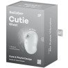 SATISFACTOR - VIBRADOR DE RELLENO CUTIE GHOST BLANCO
