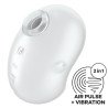 SATISFACTOR - VIBRADOR DE RELLENO CUTIE GHOST BLANCO