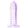 BAILE - FUNDA PARA EL PENE CON PUNTOS ESTIMULANTES, COLOR MORADO, 14 CM